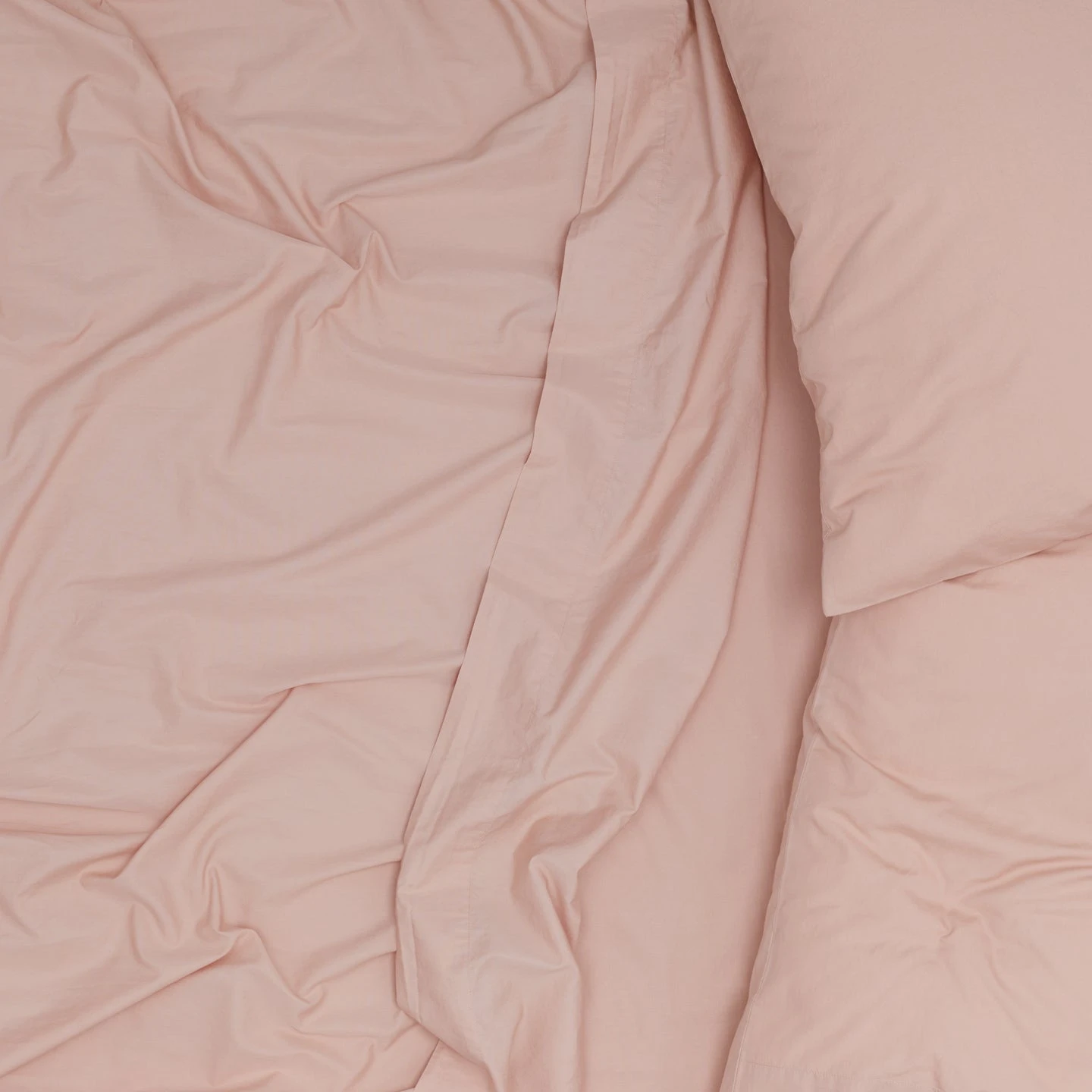 Essential Percale Duvet - Blush - Image 4