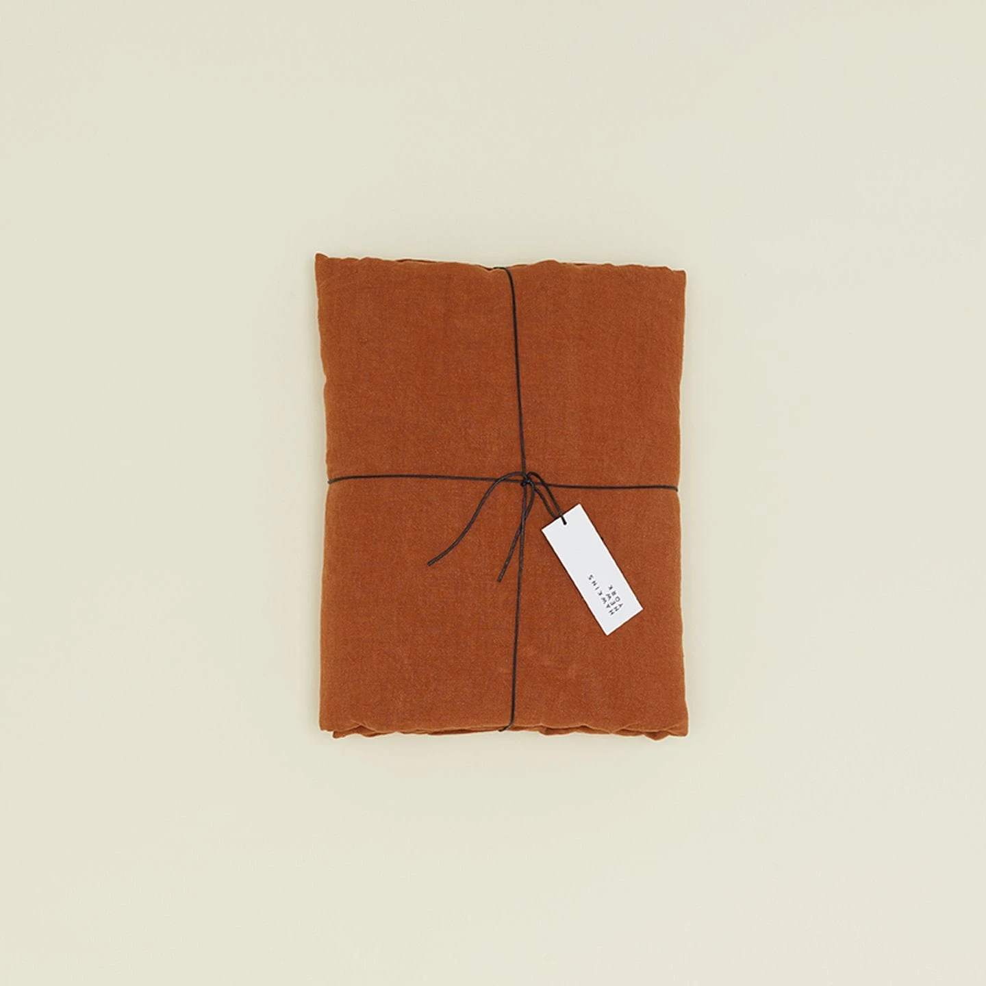 Simple Linen Duvet - Terracotta - Image 4