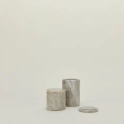 Modern Marble Canister - Beige