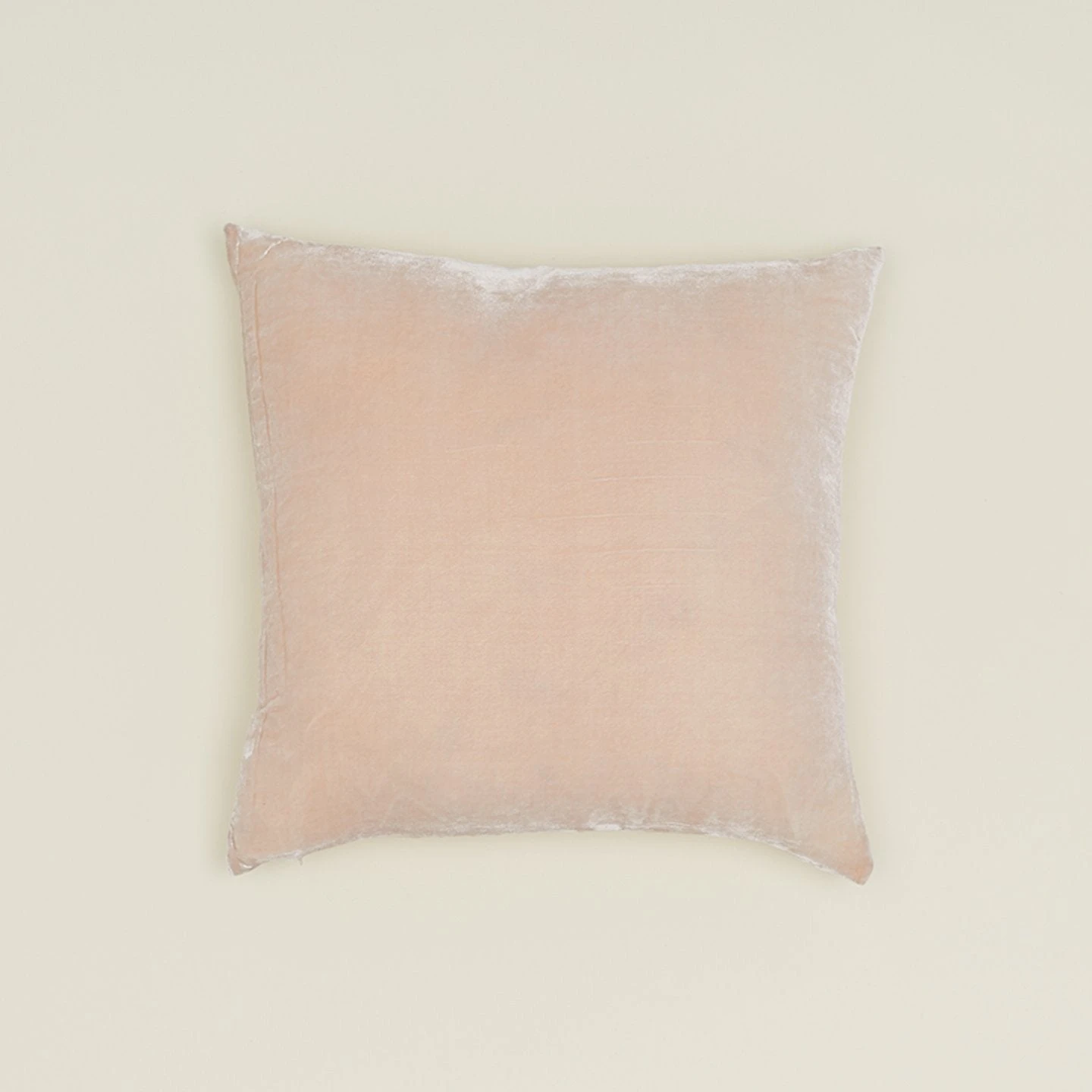 Reversible Velvet + Linen Pillow - Blush