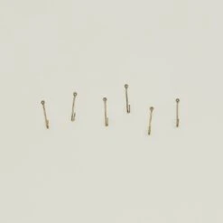 Brass Hook, Set Of 6