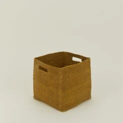 Essential Square Basket - Mustard
