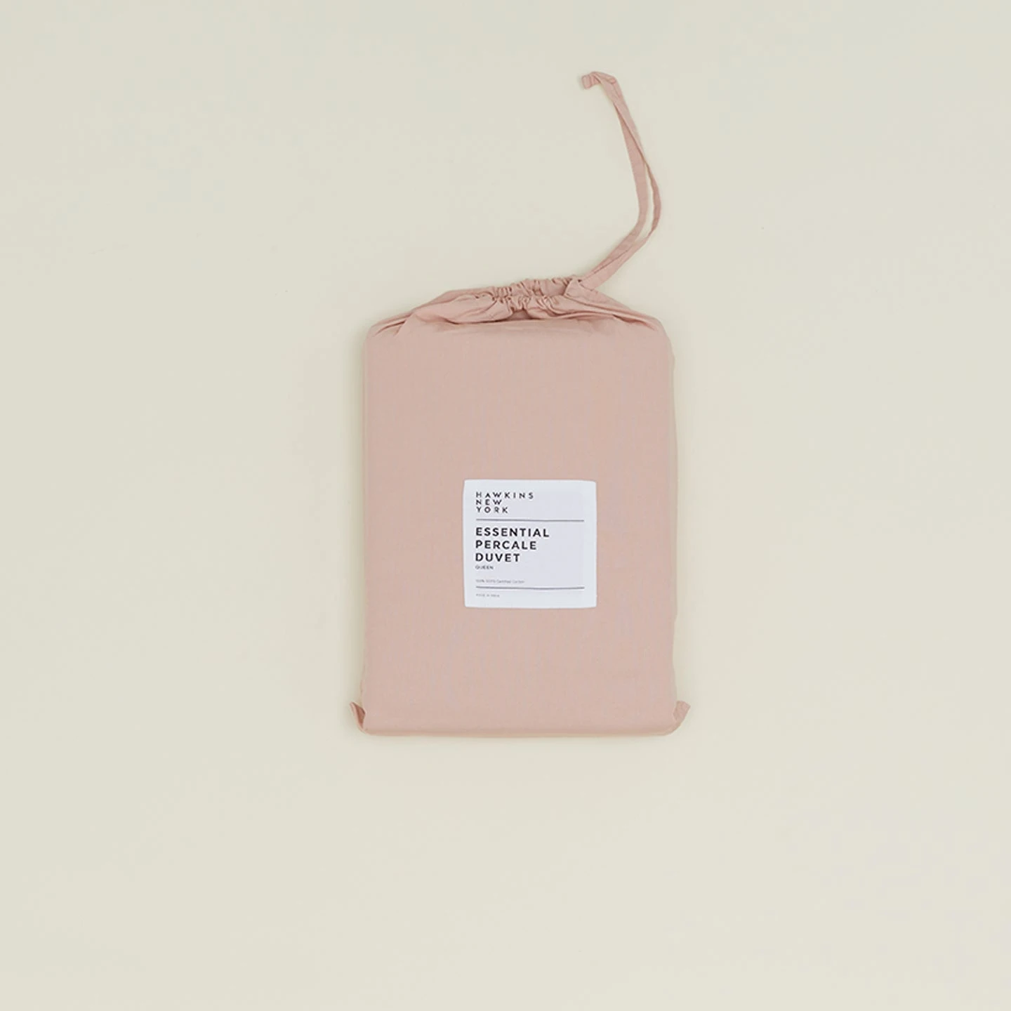 Essential Percale Duvet - Blush - Image 5