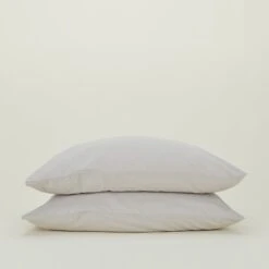Essential Percale Pillowcases, Set Of 2 - Light Grey