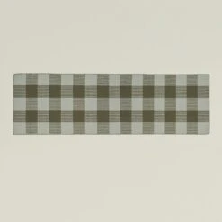 Simple Plaid Runner - Sage/Olive