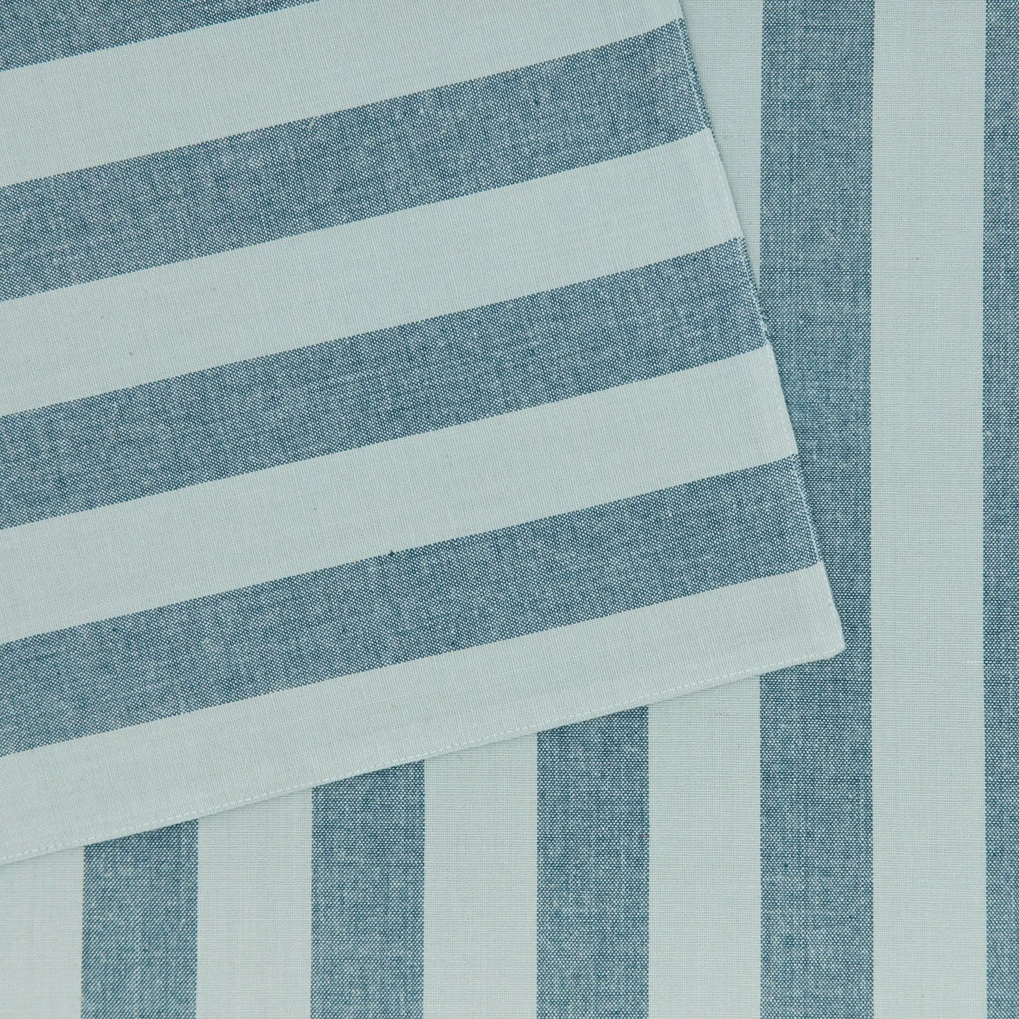 Essential Striped Placemat, Set Of 4 - Sky/Peacock - Image 3