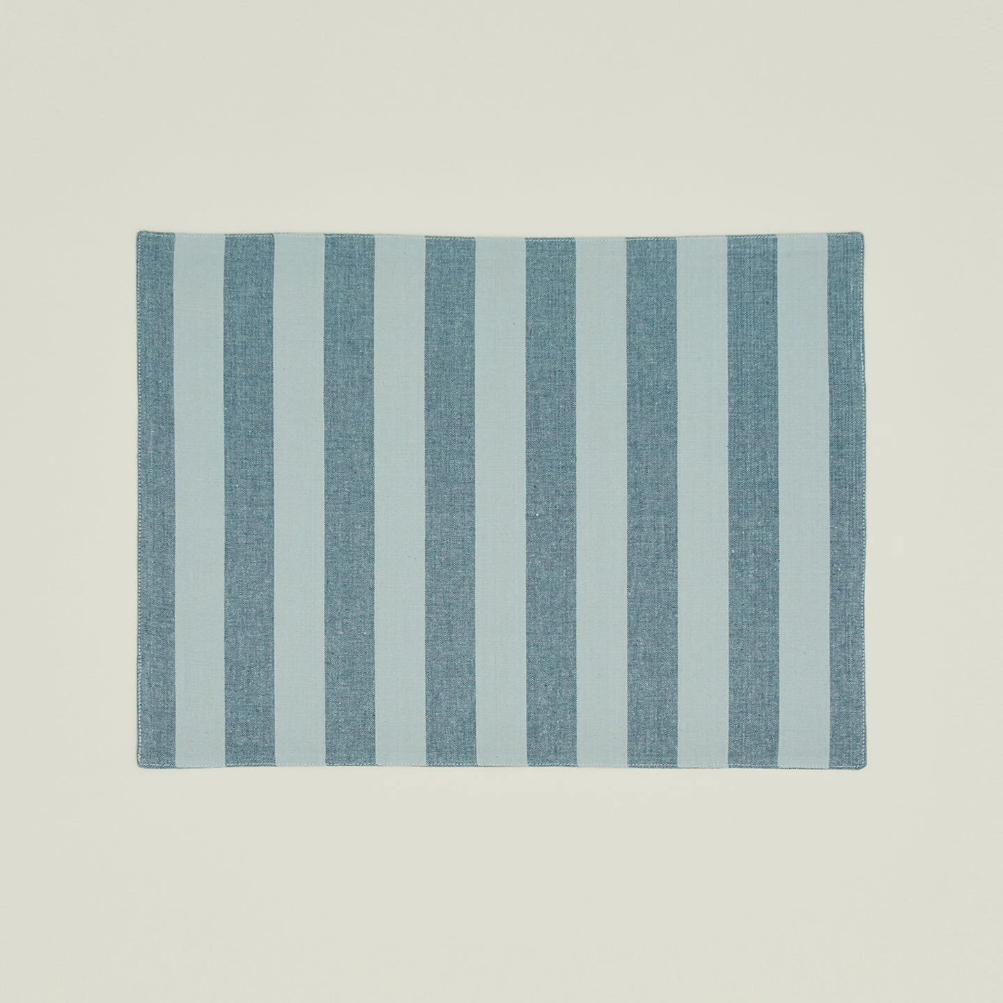 Essential Striped Placemat, Set Of 4 - Sky/Peacock