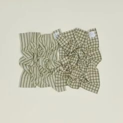 Essential Yarn Dyed Dish Towel, Set Of 2 - Sage/Olive