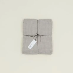 Simple Waffle Shower Curtain - Light Grey