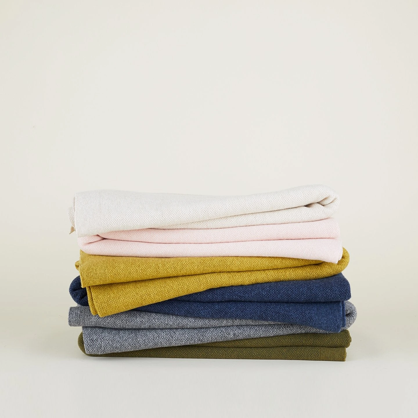 Simple Knit Oversized Throw - Blush - Image 2