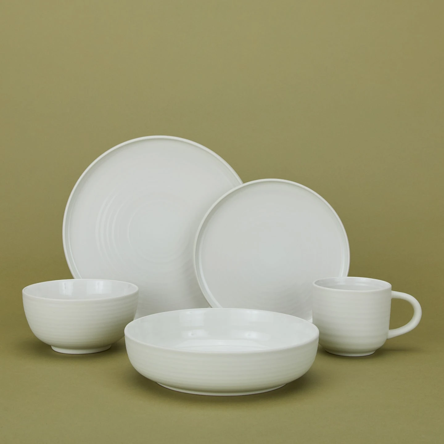 Essential Low Bowl, Set Of 4 - Bone - Image 4