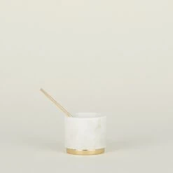 Simple Marble Sugar + Salt Dish