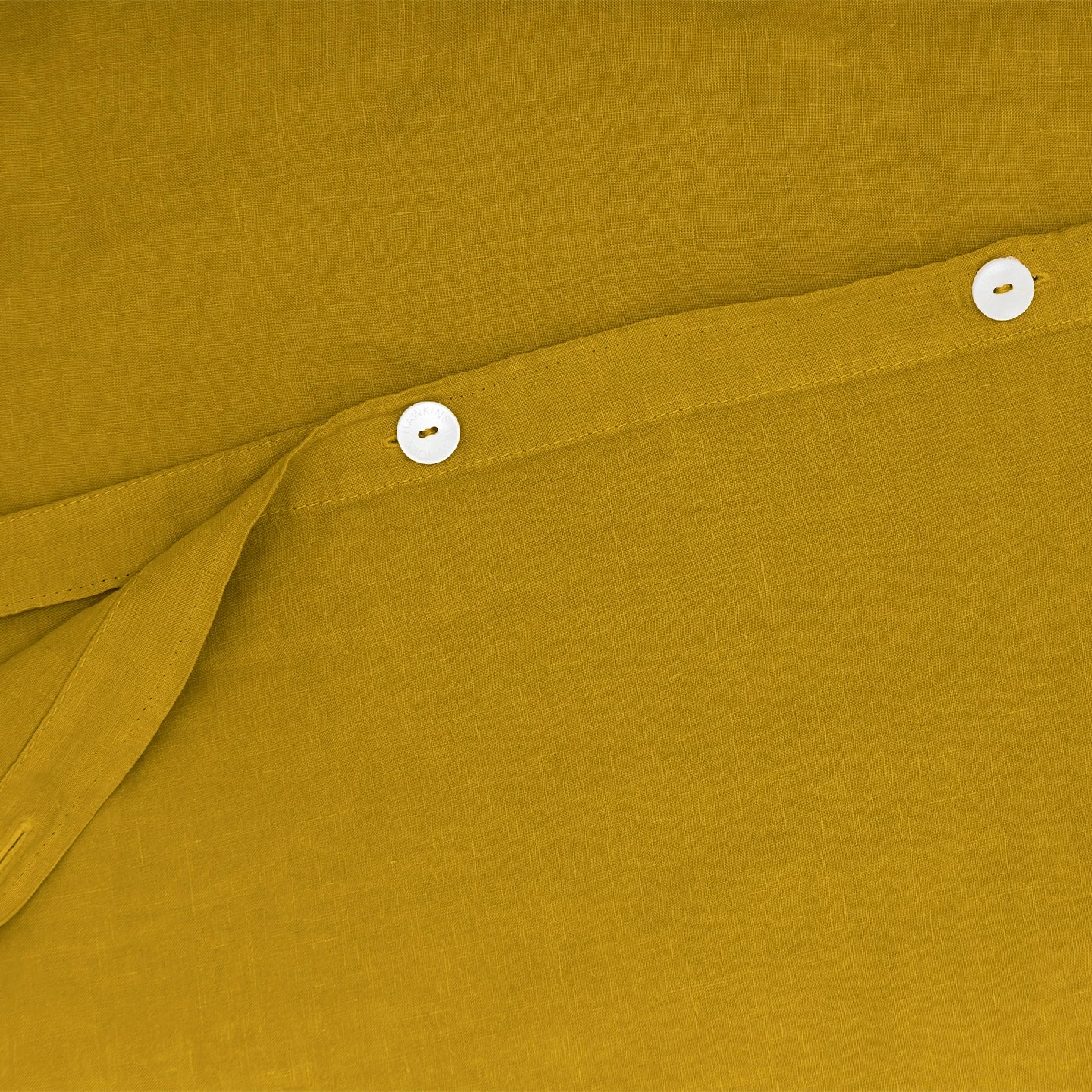 Simple Linen Duvet - Mustard - Image 2