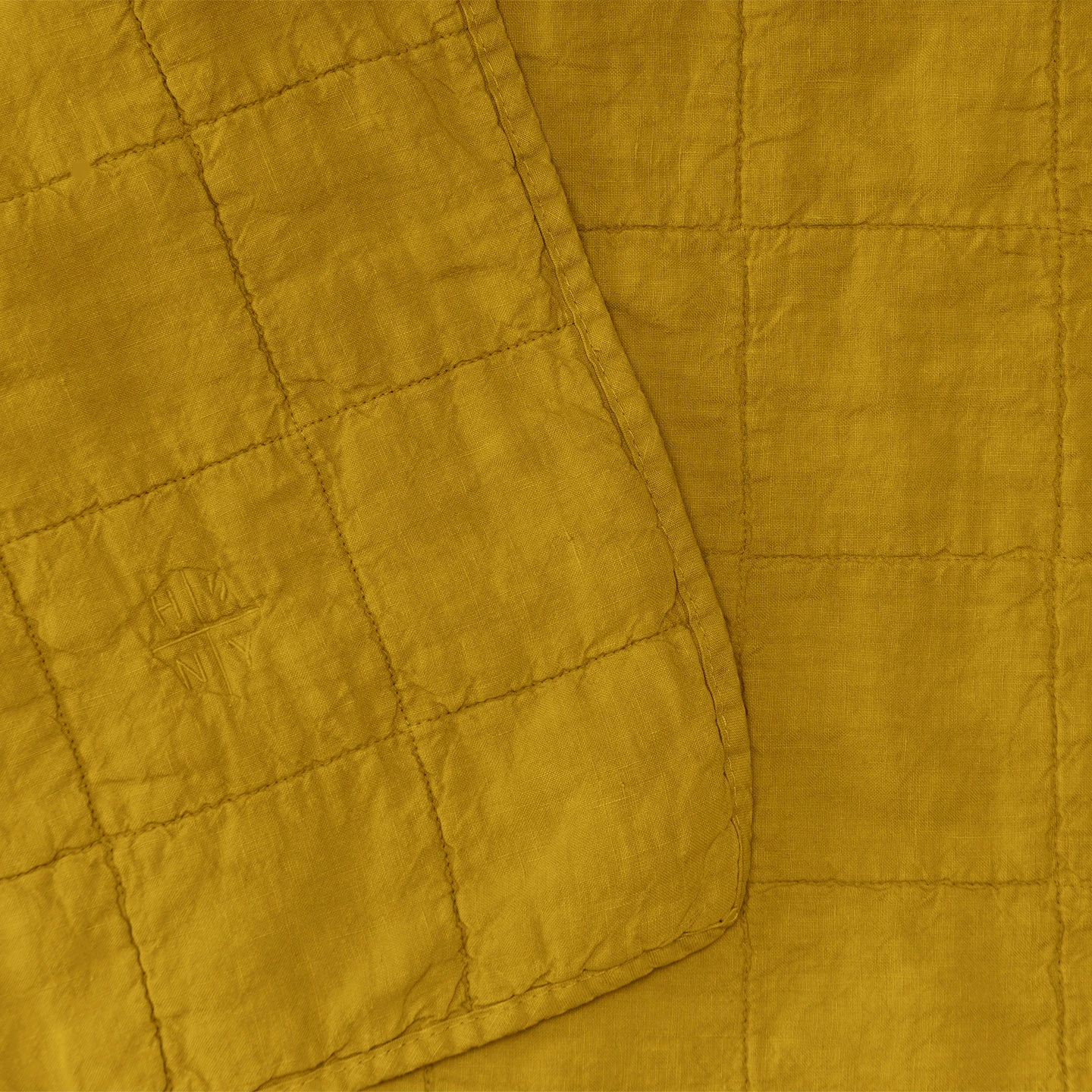 Simple Linen Quilt - Mustard - Image 2