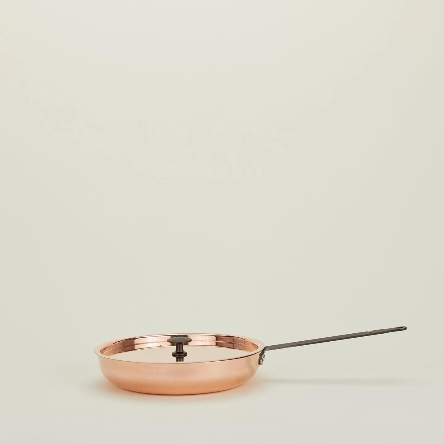 Copper Frying Pan With Lid