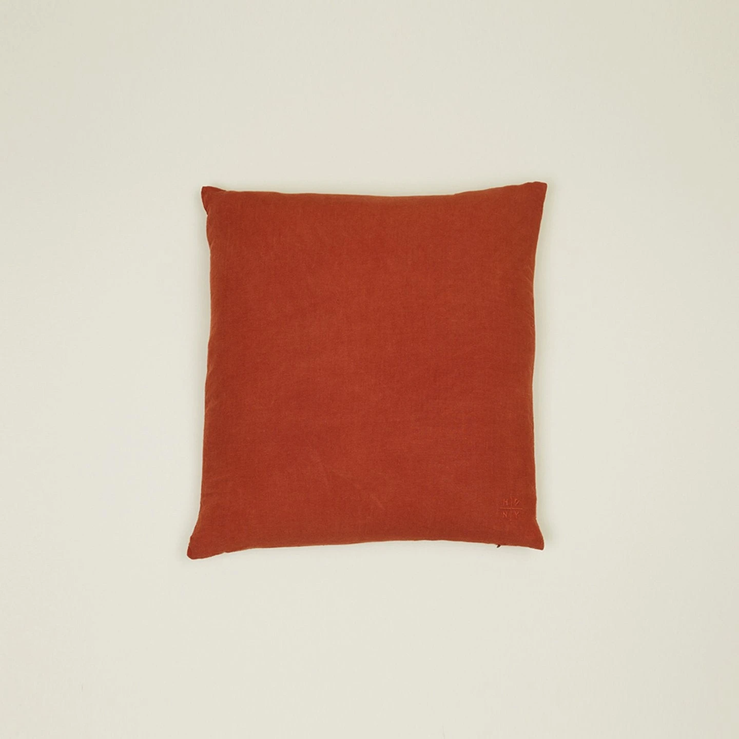 Simple Linen 18x18 Pillow - Rust