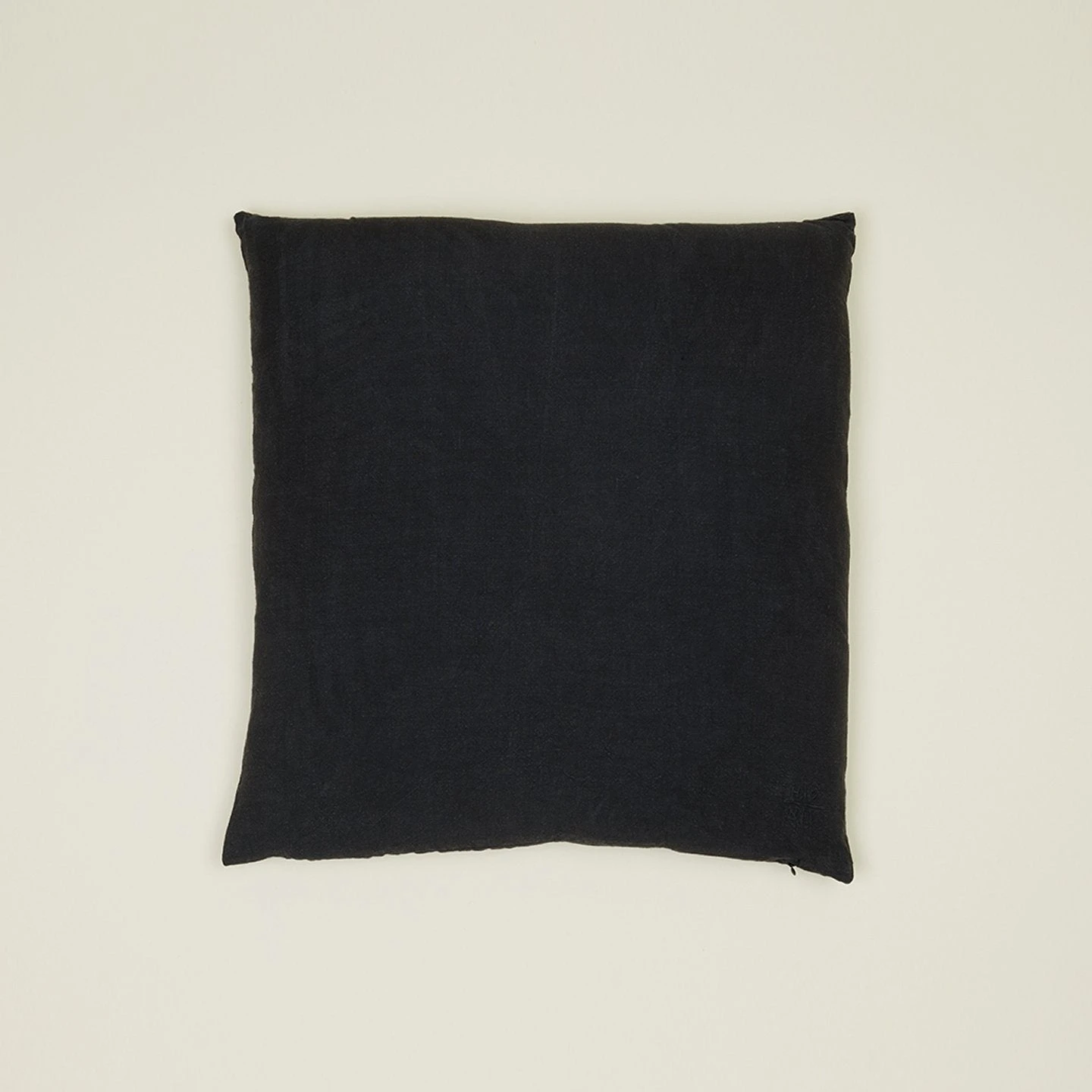 Simple Linen Euro Sham - Black