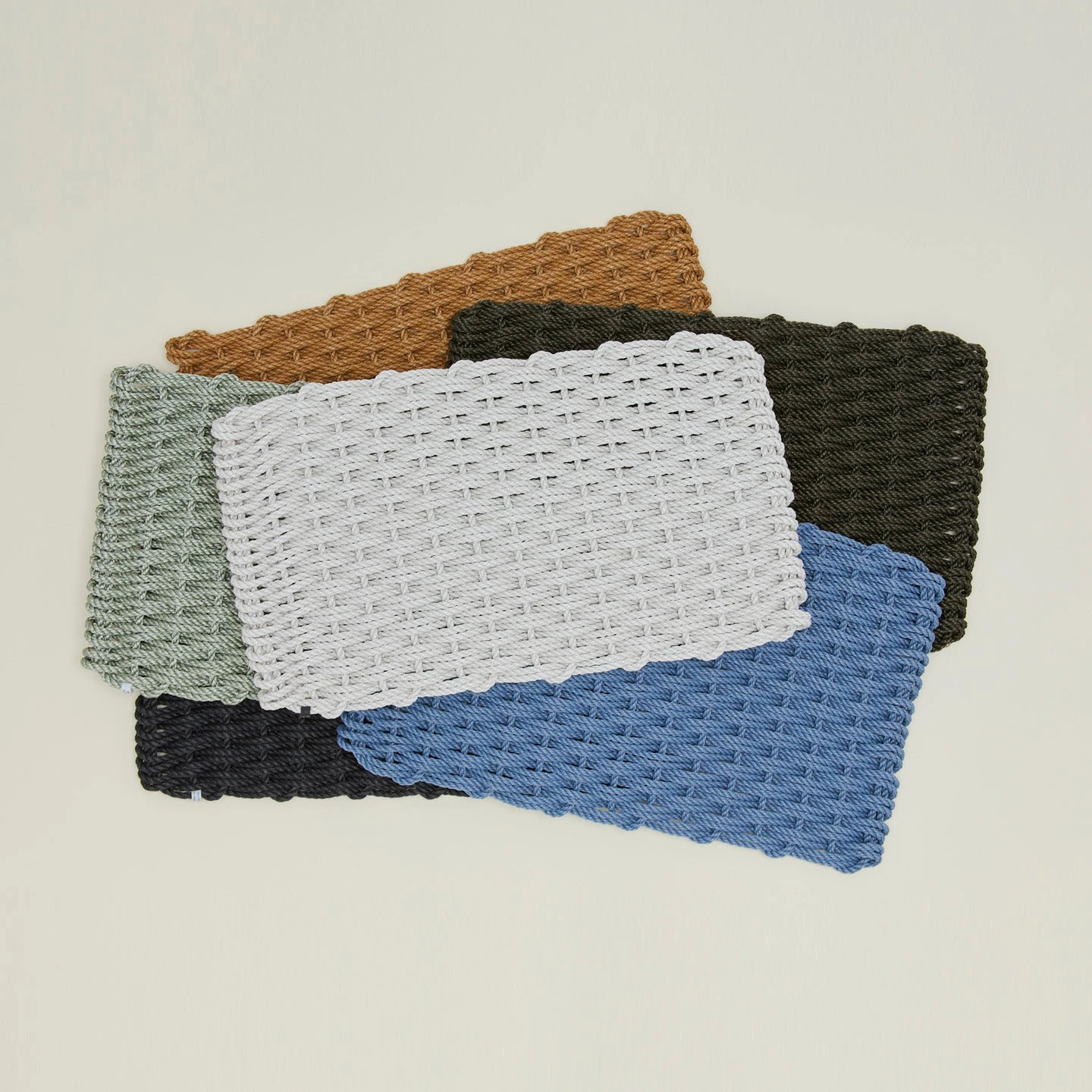 Woven Rope Doormat - Olive - Image 2