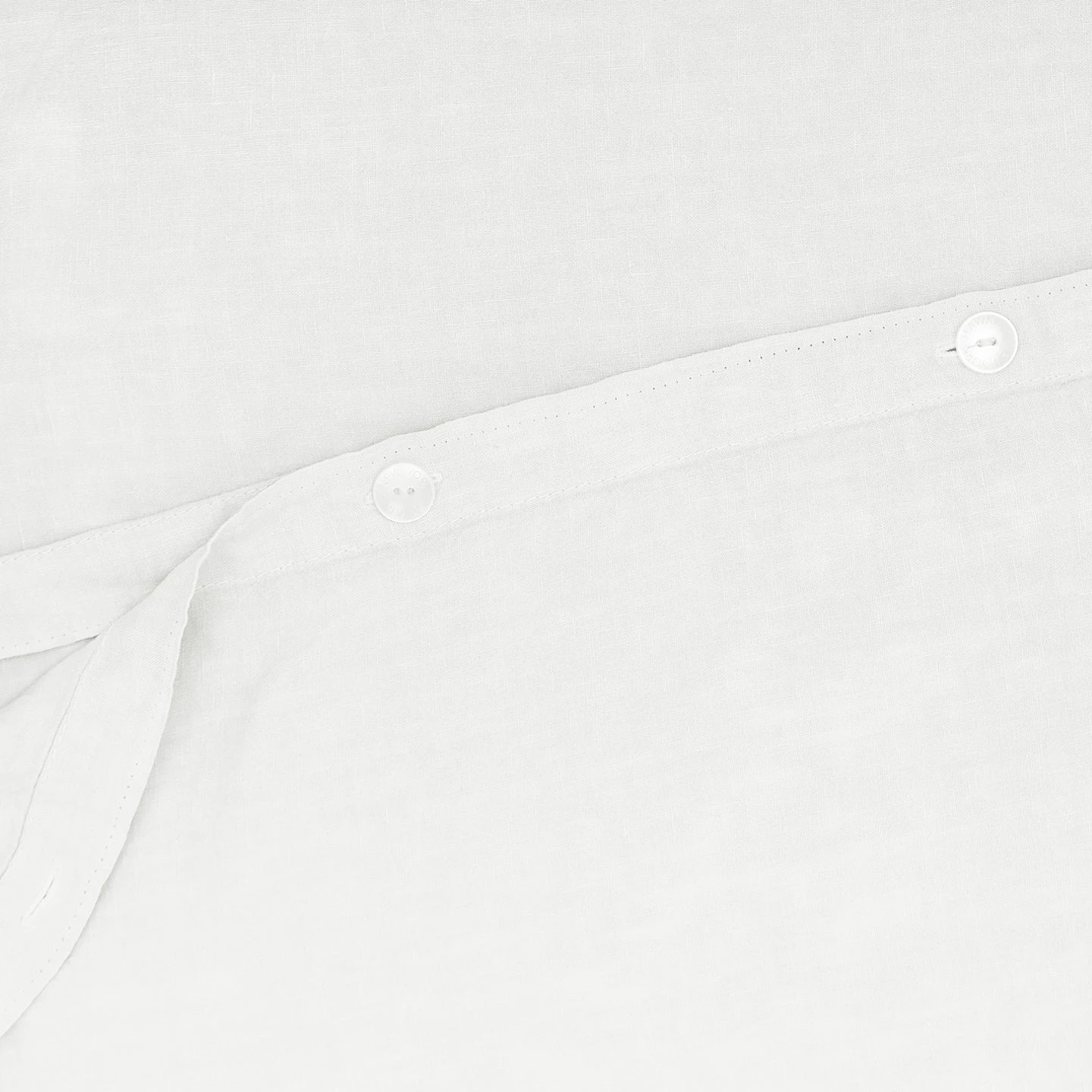Simple Linen Duvet - White - Image 2