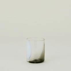 Hand Blown Tumbler - White/Grey