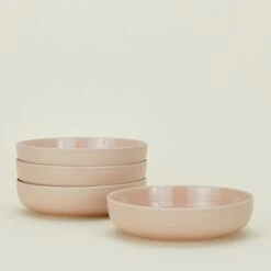 Essential Low Bowl, Set Of 4 - Blush