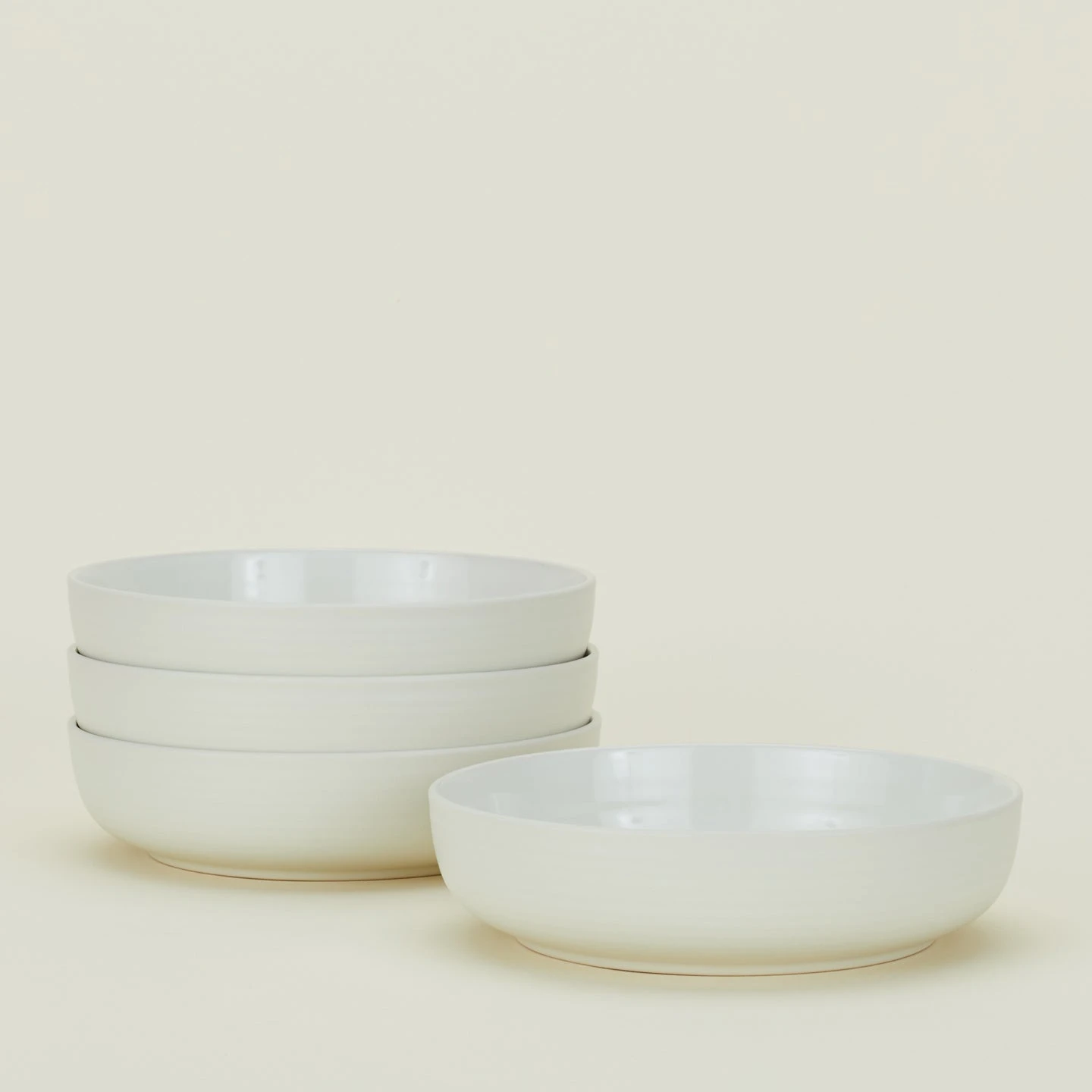 Essential Low Bowl, Set Of 4 - Bone - Image 2