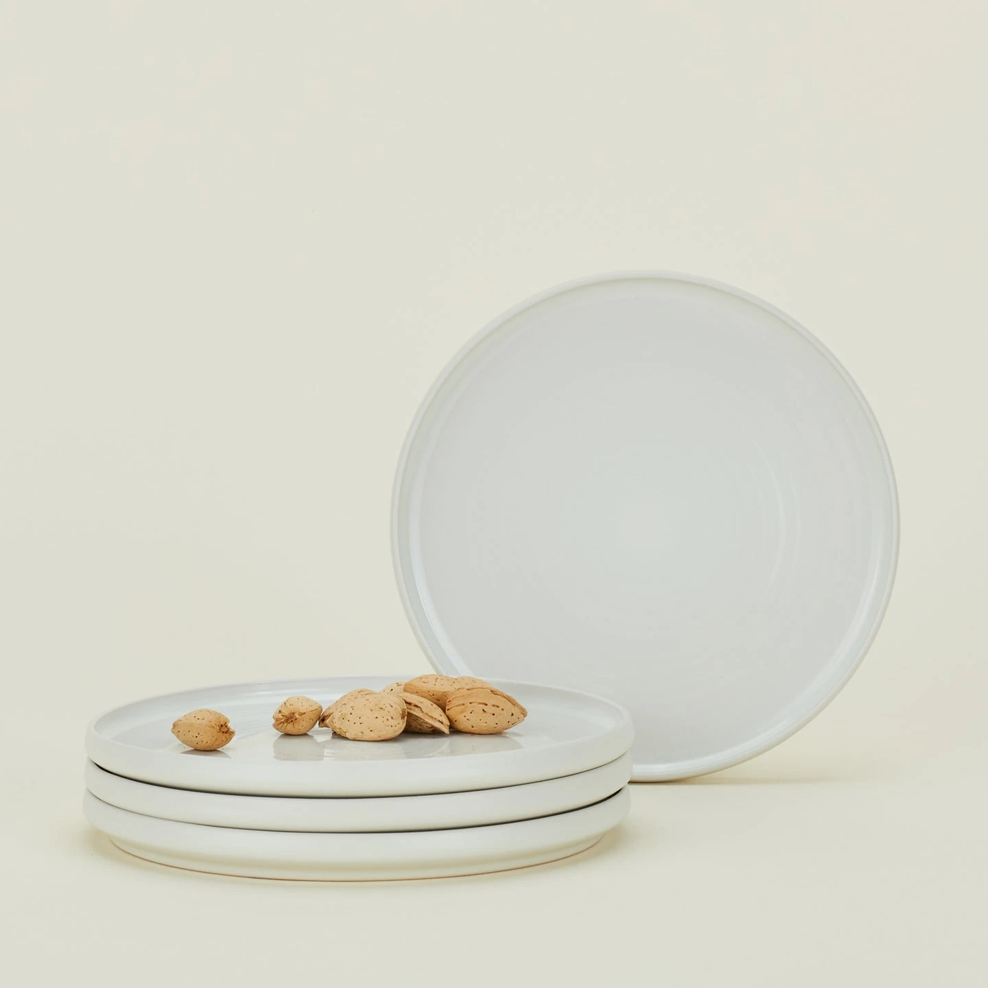 Essential Salad Plate, Set Of 4 - Bone - Image 2
