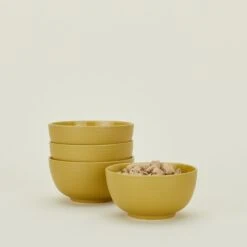 Essential Large Bowl, Set Of 4 - Mustard