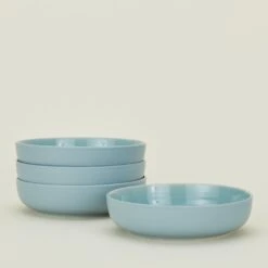 Essential Low Bowl, Set Of 4 - Sky