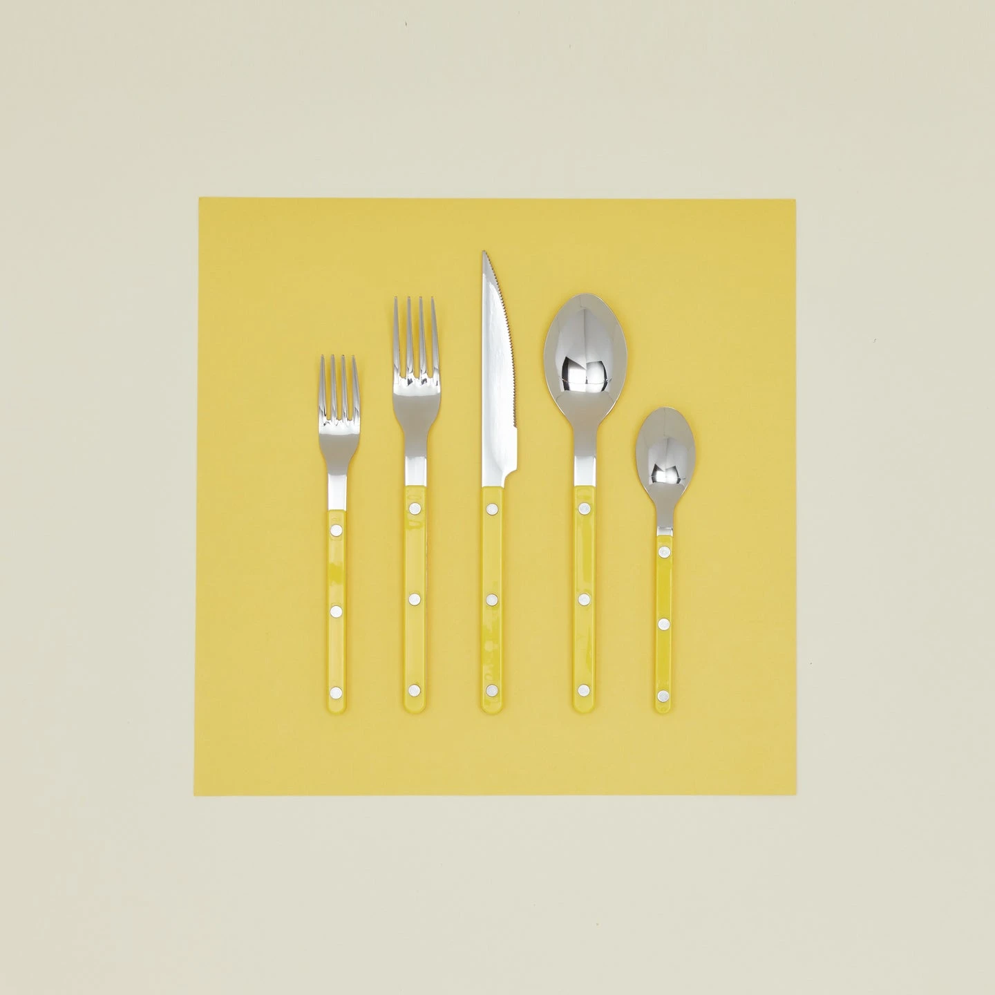 Sabre Bistrot Flatware - Yellow