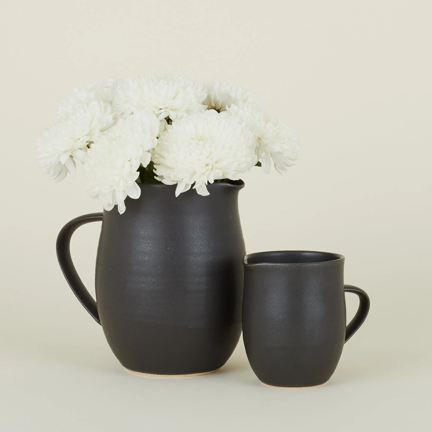 Stoneware Creamer - Black - Image 2