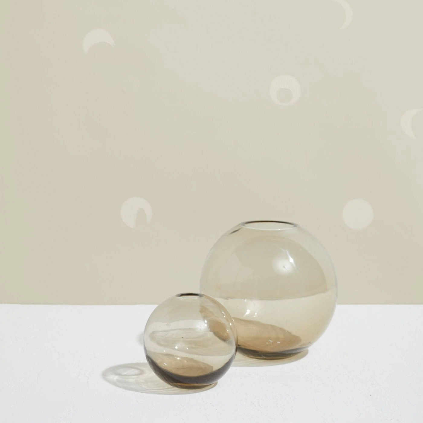 Spaced Moons Wallpaper - Linen - Image 2