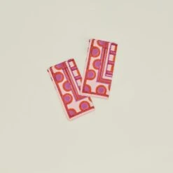 Block Printed Napkin - Block Printed Red Plaid