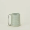 Tall Ribbed Mug - Seafoam